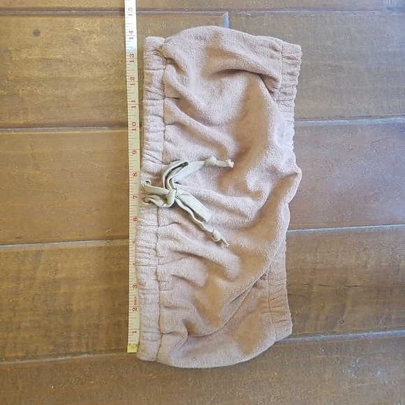 Terry Cloth High Waisted Shorts And Tube Top - Picture 3 of 7